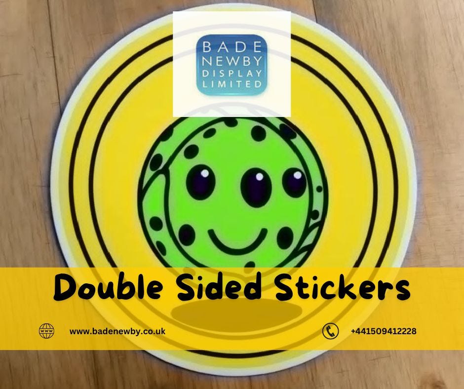 Double Sided Stickers: The Secret Weapon for Event Planners in 2024 | by Bade Newby Display | Jun, 2024 | Medium
